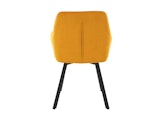 SalesFever® Essgruppe 5-tlg. 180x90 cm Tisch Natur/Schwarz+ 4x Stuhl Gelb Wilson-Cristobal 369784 Miniaturansicht - 6
