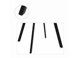 SalesFever® Essgruppe 5-tlg. 160x90 cm Tisch Natur/Weiß + 4x Stuhl Grau Wilson-Cristobal 369630 Miniaturansicht - 8