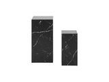 SalesFever® Beistelltisch 2er Set in Marmoroptik Schwarz Callum 368299 Miniaturansicht - 2