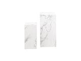 SalesFever® Beistelltisch 2er Set in Marmoroptik Weiß Callum 368282 Miniaturansicht - 2
