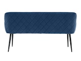 SalesFever® Essgruppe 6-tlg. 200x100 cm Akazie Stühle/Bank Samt Blau Saira-Freja-Finja 368190 Miniaturansicht - 10