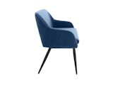 SalesFever® Essgruppe 6-tlg. 200x100 cm Akazie Stühle/Bank Samt Blau Saira-Freja-Finja 368190 Miniaturansicht - 8