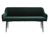 SalesFever® Essgruppe 6-tlg. 200x100 cm Akazie Stühle/Bank Samt Grün Saira-Freja-Finja 368220 Miniaturansicht - 6