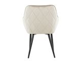 SalesFever® Essgruppe 6-tlg. 240x110 cm Akazie Stühle/Bank Samt Creme Saira-Freja-Finja 368183 Miniaturansicht - 5