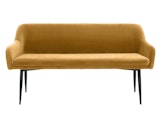 SalesFever® Essgruppe 6-tlg. 240x110 cm Akazie Stühle/Bank Samt Gelb Saira-Freja-Finja 368275 Miniaturansicht - 10