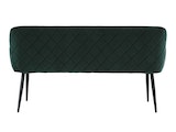 SalesFever® Essgruppe 6-tlg. 240x110 cm Akazie Stühle/Bank Samt Grün Saira-Freja-Finja 368244 Miniaturansicht - 8