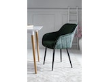 SalesFever® Essgruppe 6-tlg. 240x110 cm Akazie Stühle/Bank Samt Grün Saira-Freja-Finja 368244 Miniaturansicht - 10