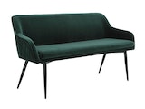 SalesFever® Essgruppe 6-tlg. 240x110 cm Akazie Stühle/Bank Samt Grün Saira-Freja-Finja 368244 Miniaturansicht - 12