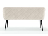 SalesFever® Essgruppe 6-tlg. 220x110 cm Akazie Stühle/Bank Samt Creme Saira-Freja-Finja 368176 Miniaturansicht - 10