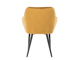 SalesFever® Essgruppe 6-tlg. 220x110 cm Akazie Stühle/Bank Samt Senfgelb Saira-Freja-Finja 368268 Miniaturansicht - 4