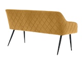 SalesFever® Essgruppe 6-tlg. 220x110 cm Akazie Stühle/Bank Samt Senfgelb Saira-Freja-Finja 368268 Miniaturansicht - 6