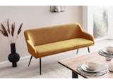 SalesFever® Essgruppe 6-tlg. 220x110 cm Akazie Stühle/Bank Samt Senfgelb Saira-Freja-Finja 368268 Miniaturansicht - 13