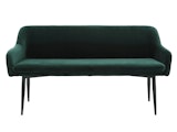 SalesFever® Essgruppe 6-tlg. 220x110 cm Akazie Stühle/Bank Samt Grün Saira-Freja-Finja 368237 Miniaturansicht - 8