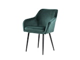 SalesFever® Essgruppe 6-tlg. 220x110 cm Akazie Stühle/Bank Samt Grün Saira-Freja-Finja 368237 Miniaturansicht - 3