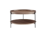 SalesFever® Couchtisch rund Ø 69 cm Arlo Walnuss 367551 Miniaturansicht - 1