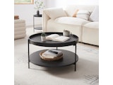 SalesFever® Couchtisch rund Ø 69 cm Arlo Schwarz 367568 Miniaturansicht - 4