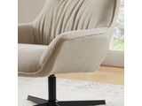SalesFever® Sessel mit Drehfunktion aus Strukturstoff Candida Beige 367858 Miniaturansicht - 9