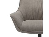 SalesFever® Sessel mit Drehfunktion aus Strukturstoff Candida Taupe 367865 Miniaturansicht - 8
