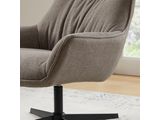 SalesFever® Sessel mit Drehfunktion aus Strukturstoff Candida Taupe 367865 Miniaturansicht - 9