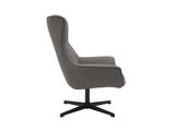 SalesFever® Sessel mit Drehfunktion aus Strukturstoff Candida Grau 367872 Miniaturansicht - 4