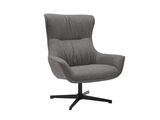 SalesFever® Sessel mit Drehfunktion aus Strukturstoff Candida Grau 367872 Miniaturansicht - 1
