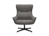 SalesFever® Sessel mit Drehfunktion aus Strukturstoff Candida Grau 367872 Miniaturansicht - 3