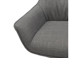 SalesFever® Sessel mit Drehfunktion aus Strukturstoff Candida Grau 367872 Miniaturansicht - 7