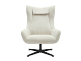 SalesFever® Sessel und Hocker mit Drehfunktion in Cordoptik Beige Daphne 367827 Miniaturansicht - 6