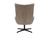 SalesFever® Sessel und Hocker mit Drehfunktion in Cordoptik Braun Daphne 367834 Miniaturansicht - 6