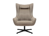 SalesFever® Sessel und Hocker mit Drehfunktion in Cordoptik Braun Daphne 367834 Miniaturansicht - 7