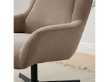 SalesFever® Sessel und Hocker mit Drehfunktion in Cordoptik Braun Daphne 367834 Miniaturansicht - 3