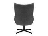 SalesFever® Sessel und Hocker mit Drehfunktion in Cordoptik Grau Daphne 367841 Miniaturansicht - 6