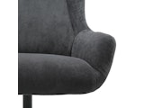 SalesFever® Sessel und Hocker mit Drehfunktion in Cordoptik Grau Daphne 367841 Miniaturansicht - 8