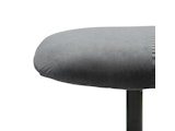 SalesFever® Sessel und Hocker mit Drehfunktion in Cordoptik Grau Daphne 367841 Miniaturansicht - 9