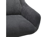 SalesFever® Sessel und Hocker mit Drehfunktion in Cordoptik Grau Daphne 367841 Miniaturansicht - 11