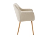 SalesFever® Armlehnstuhl mit Bezug aus Strukturstoff Beige Darla 367674 Miniaturansicht - 4
