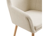 SalesFever® Armlehnstuhl mit Bezug aus Strukturstoff Beige Darla 367674 Miniaturansicht - 5