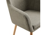 SalesFever® Armlehnstuhl mit Bezug aus Strukturstoff Braun Darla 367681 Miniaturansicht - 6