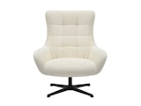 SalesFever® Sessel mit Drehfunktion aus Chenillestoff Beige Evangeline 367766 Miniaturansicht - 4