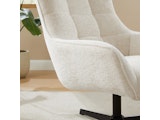 SalesFever® Sessel mit Drehfunktion aus Chenillestoff Beige Evangeline 367766 Miniaturansicht - 3