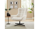SalesFever® Sessel mit Drehfunktion aus Chenillestoff Beige Evangeline 367766 Miniaturansicht - 2