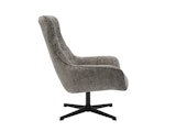 SalesFever® Sessel mit Drehfunktion aus Chenillestoff Dunkelgrau Evangeline 367773 Miniaturansicht - 5