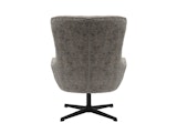 SalesFever® Sessel mit Drehfunktion aus Chenillestoff Dunkelgrau Evangeline 367773 Miniaturansicht - 6
