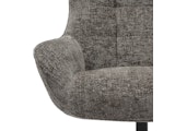 SalesFever® Sessel mit Drehfunktion aus Chenillestoff Dunkelgrau Evangeline 367773 Miniaturansicht - 7