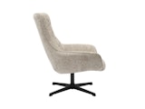 SalesFever® Sessel mit Drehfunktion aus Chenillestoff Hellgrau Evangeline 367780 Miniaturansicht - 5