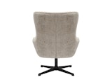 SalesFever® Sessel mit Drehfunktion aus Chenillestoff Hellgrau Evangeline 367780 Miniaturansicht - 6