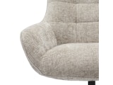 SalesFever® Sessel mit Drehfunktion aus Chenillestoff Hellgrau Evangeline 367780 Miniaturansicht - 7