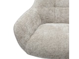SalesFever® Sessel mit Drehfunktion aus Chenillestoff Hellgrau Evangeline 367780 Miniaturansicht - 8