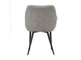 SalesFever® Esszimmerstuhl Taupe aus Strukturstoff mit Armlehnen und Steppung Freja 367476 Miniaturansicht - 5