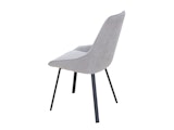 SalesFever® Esszimmerstuhl 2er Set mit Strukturstoff in Baumwolloptik Grau George 369036 Miniaturansicht - 4